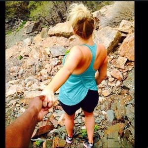 VSX open back built in bra tank